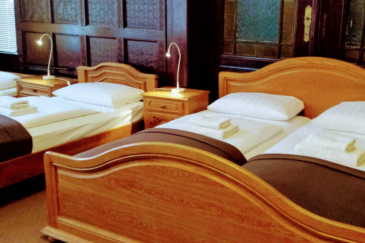 Premium bedding, desk, iron/ironing board, free WiFi