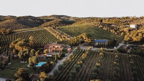 Aerial view - Fattoria di Corsignano (Castelnuovo Berardenga)