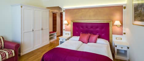 Chambre Supérieure, hypoallergénique, vue cour intérieure | Literie de qualité supérieure, couette en duvet d'oie