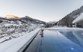 Indoor pool, outdoor pool, pool umbrellas, sun loungers