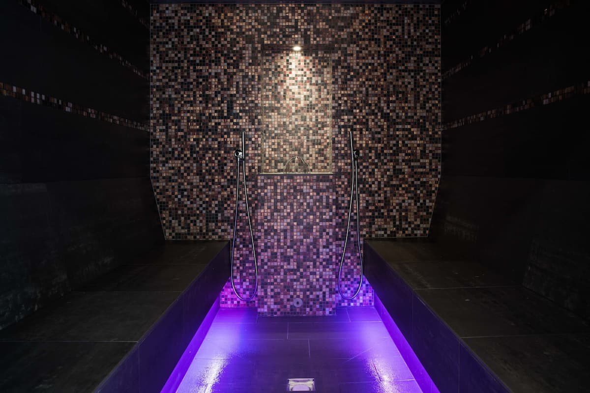 sauna, hot tub, steam room, mud baths, swedish massages, sports massages