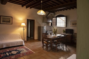 Superior-Apartment, 2 Schlafzimmer, Kochnische, Gartenblick (Podere Umberto B) | Eigene Kochnische