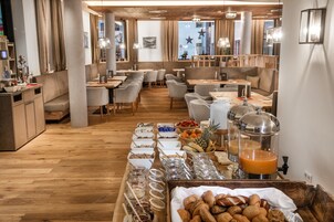 Standard Double Room, Balcony | Breakfast area | Daily self-serve breakfast for a fee