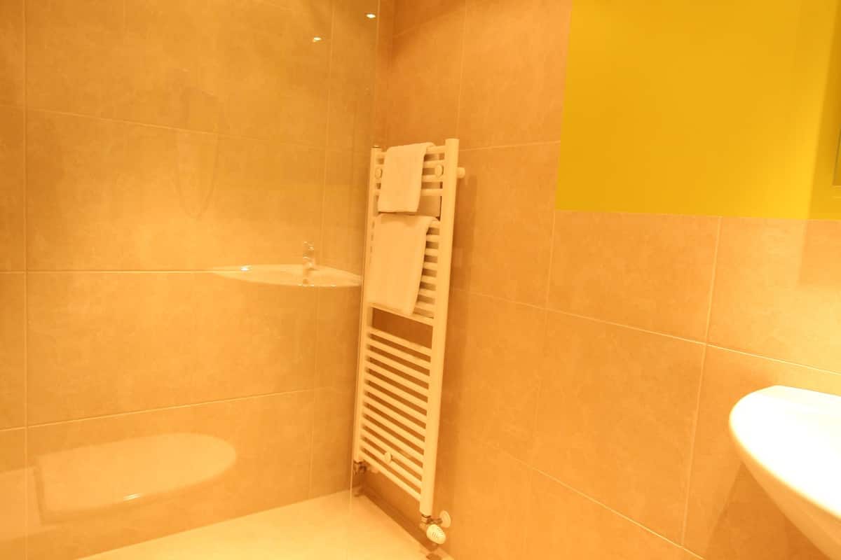 standard double room, balcony | bathroom | hair dryer, towels
