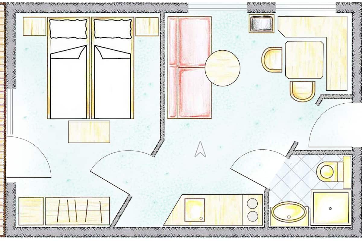Apartment (Lärche) | 2 bedrooms, hypo-allergenic bedding, free WiFi, bed sheets