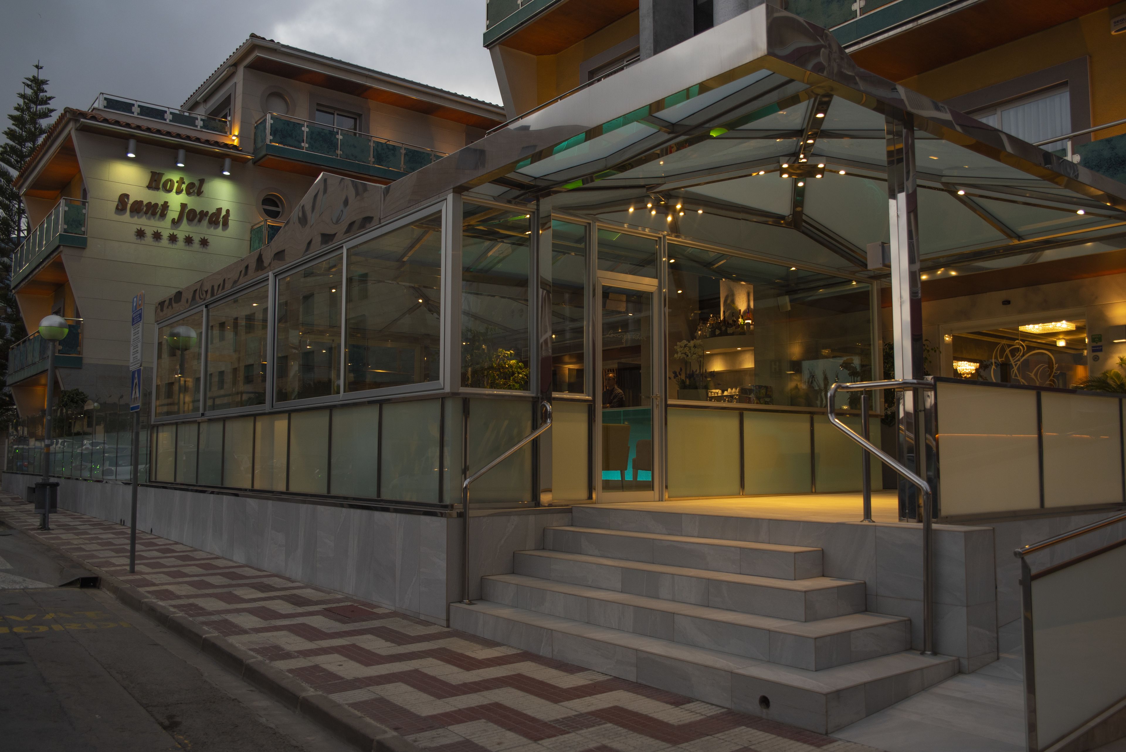 front of property – evening/night