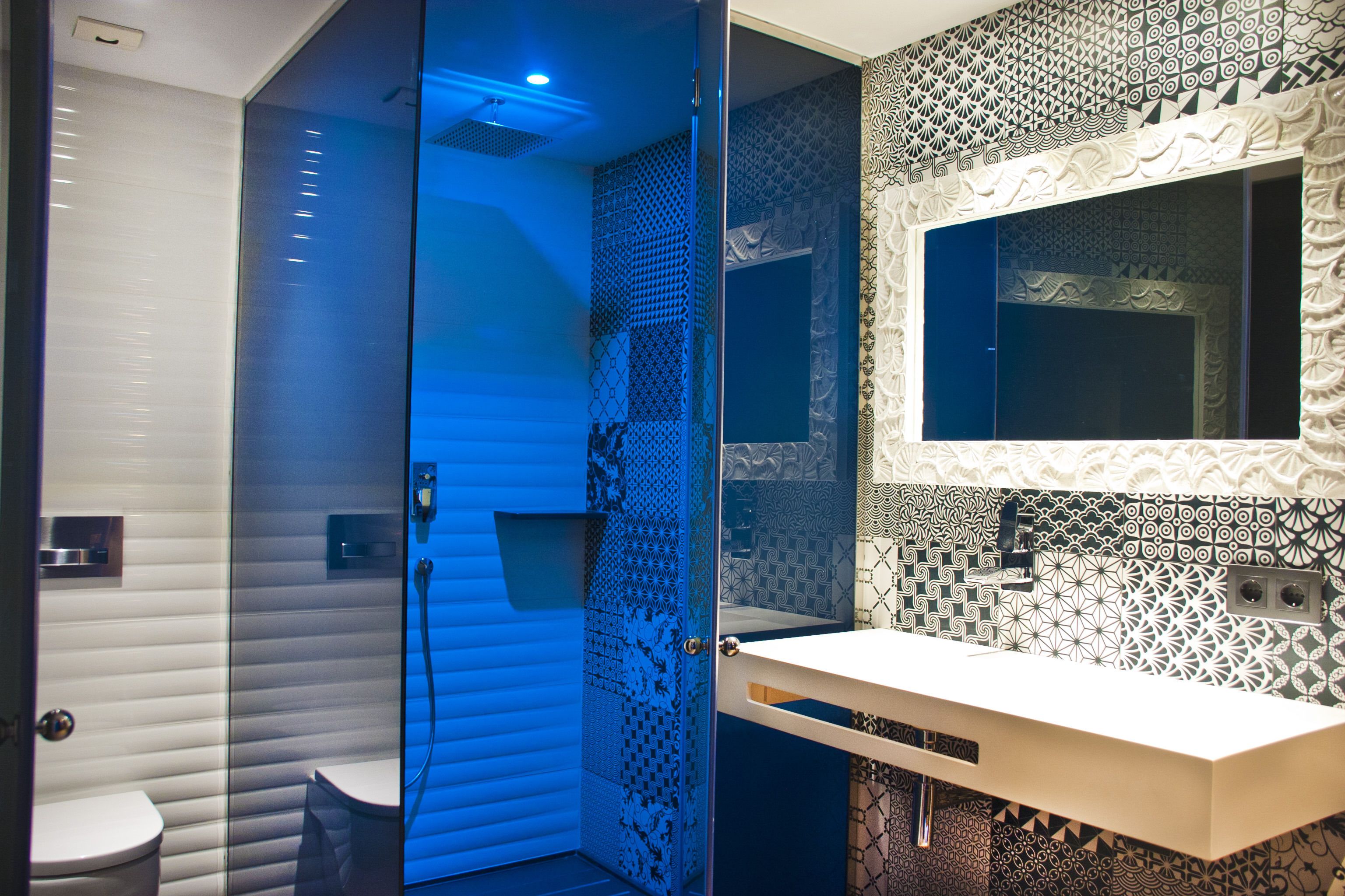 premium double room | bathroom | free toiletries, hair dryer, slippers, towels