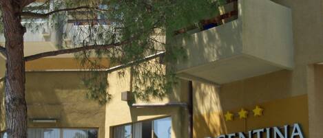 Majoituspaikan julkisivu