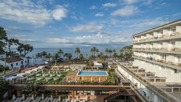 Vue depuis lâhĂ©bergement