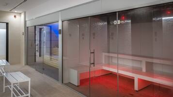 Sauna, dampbad, massagebehandlinger