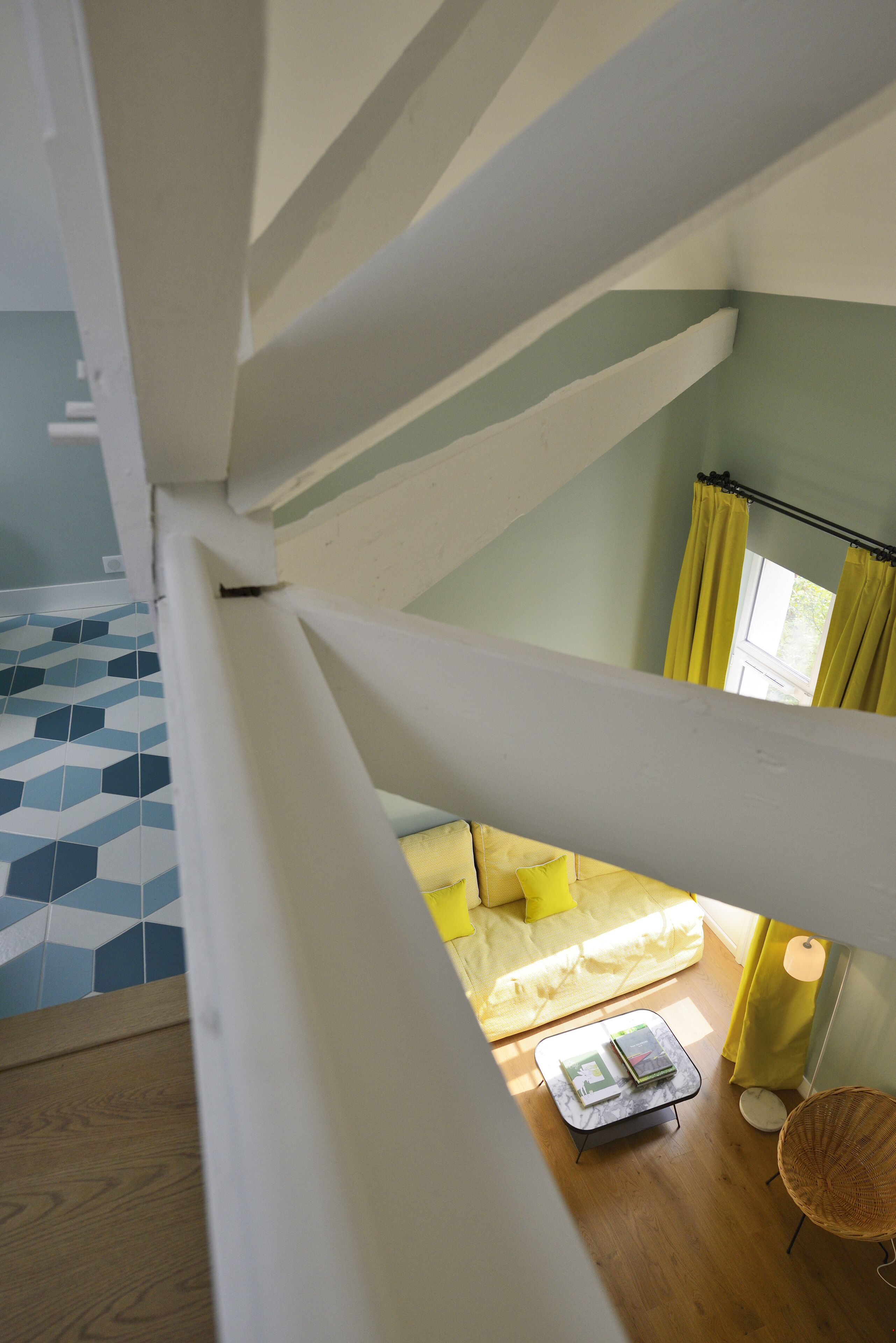 suite, balcony (james joyce - duplex) | premium bedding, individually decorated, individually furnished, desk