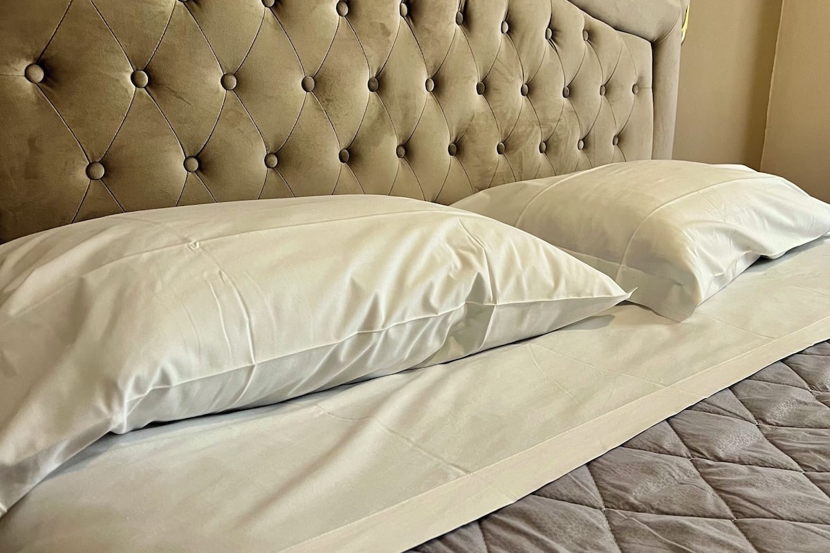 Hypo-allergenic bedding, memory foam beds, individually furnished, desk