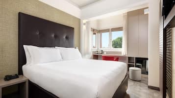 Egyptian cotton sheets, minibar, in-room safe, desk