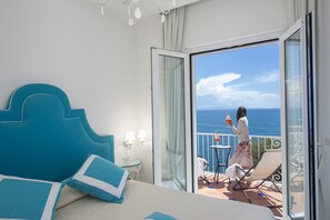 Doppel- oder Zweibettzimmer, Meerblick | Ausblick vom Zimmer