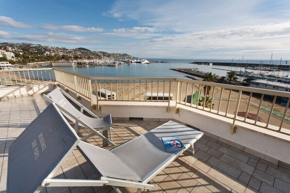 Blick von der Unterkunft