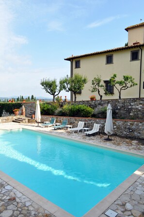 Outdoor pool, a rooftop pool
