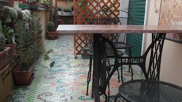 Basic Double Room, 1 Bedroom (with External Bathroom) | Terrace/patio