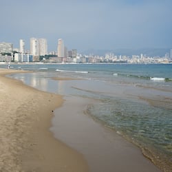 On the beach