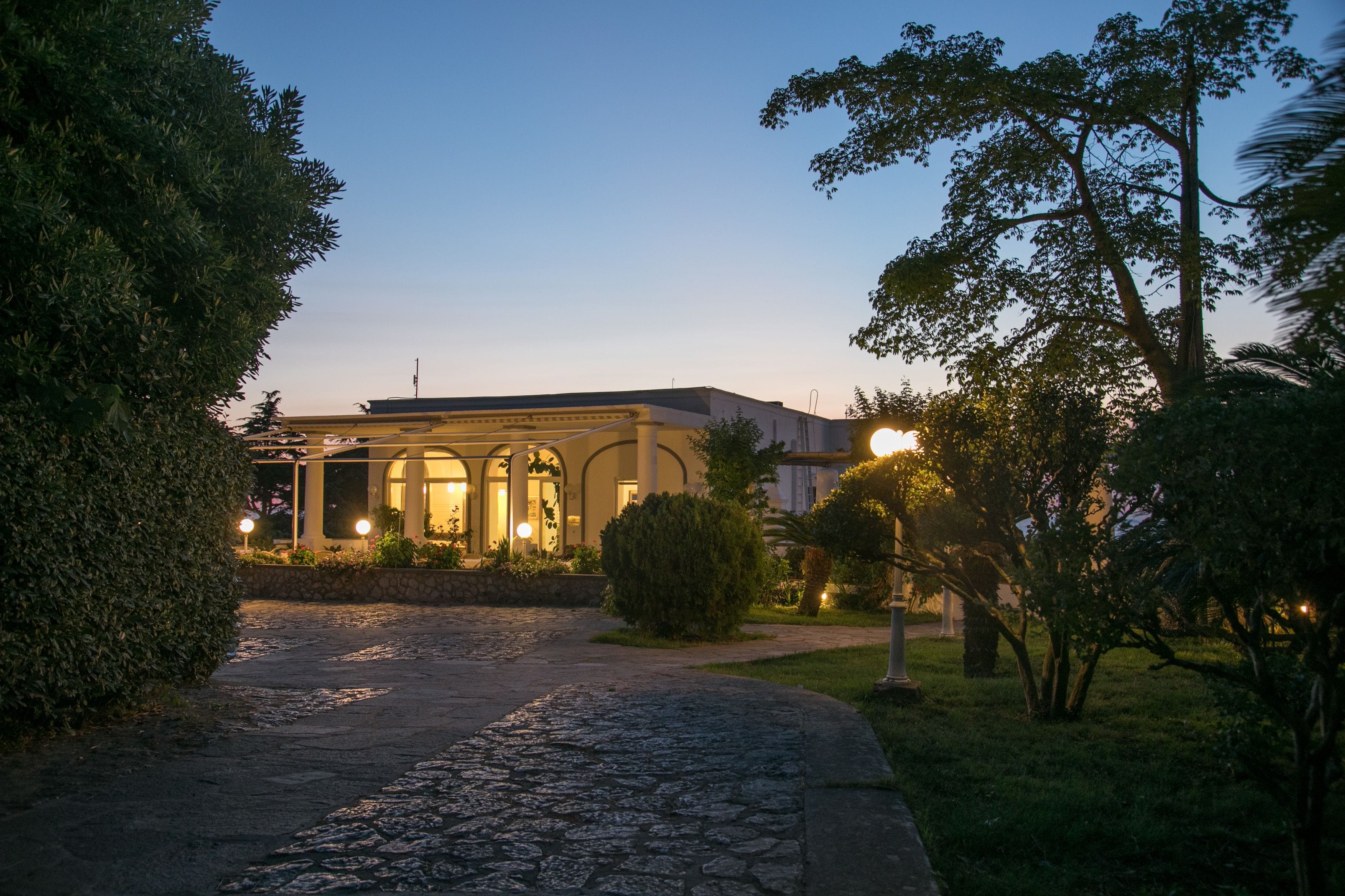 Front of property – evening/night