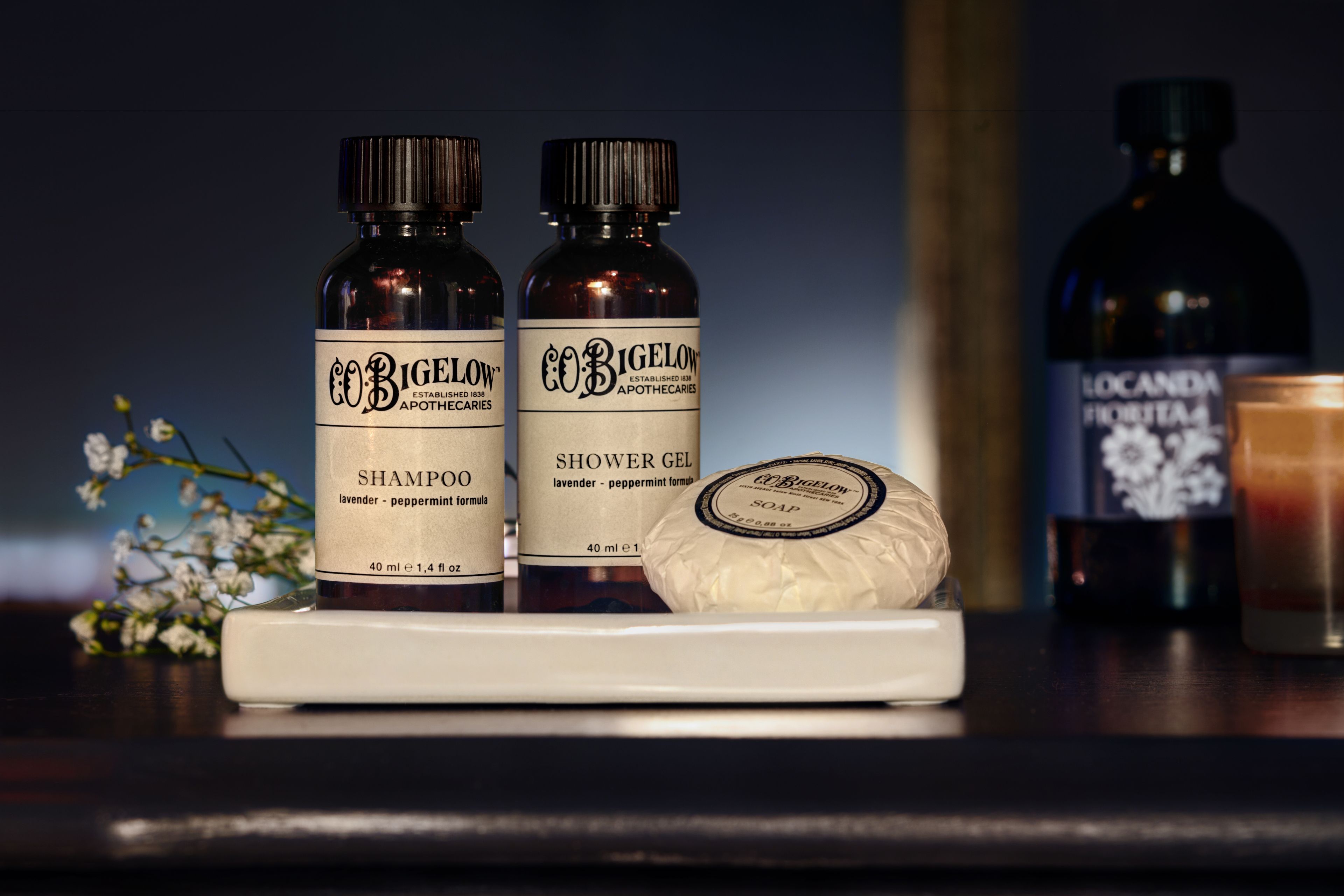 shower, free toiletries, hair dryer, bathrobes