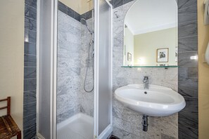Double Room, Private Bathroom (External) | Bathroom | Shower, free toiletries, hair dryer, bidet