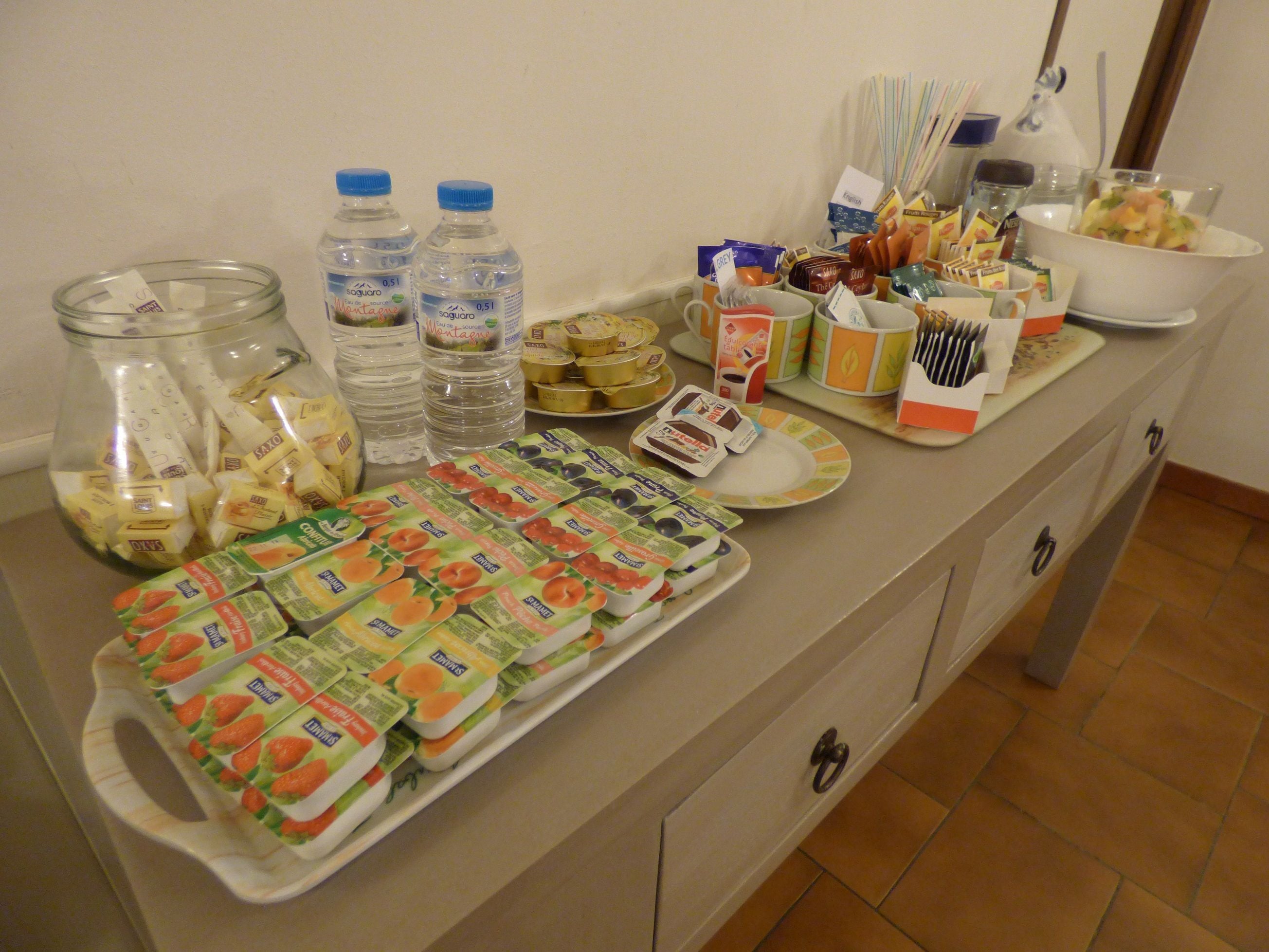 daily buffet breakfast (eur 9 per person)