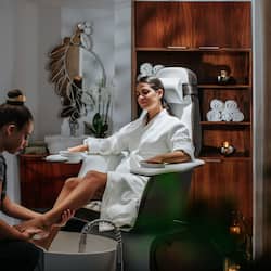 Sauna, body treatments, hot stone massages, deep-tissue massages