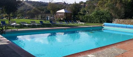 Indoor pool, seasonal outdoor pool