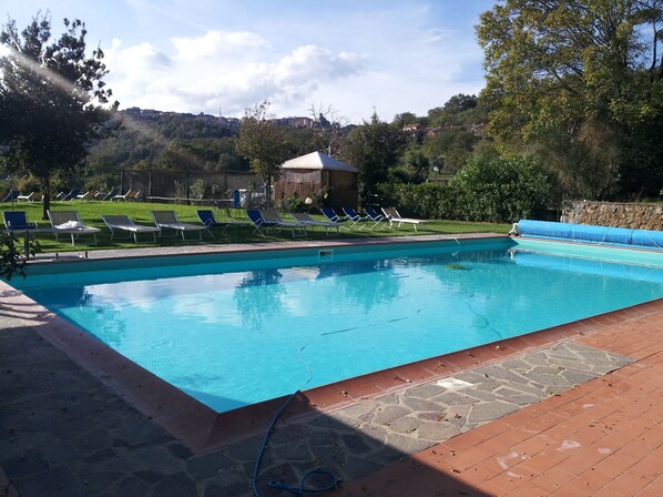 Indoor pool, seasonal outdoor pool