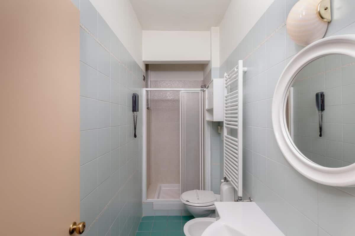 free toiletries, hair dryer, slippers, bidet