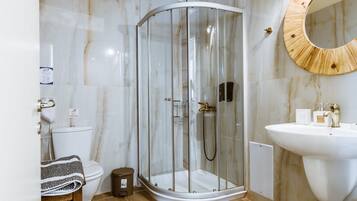 Superior Room | Bathroom | Shower, designer toiletries, hair dryer, bathrobes