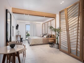 1 dormitorio, colchones con acolchado adicional, caja fuerte