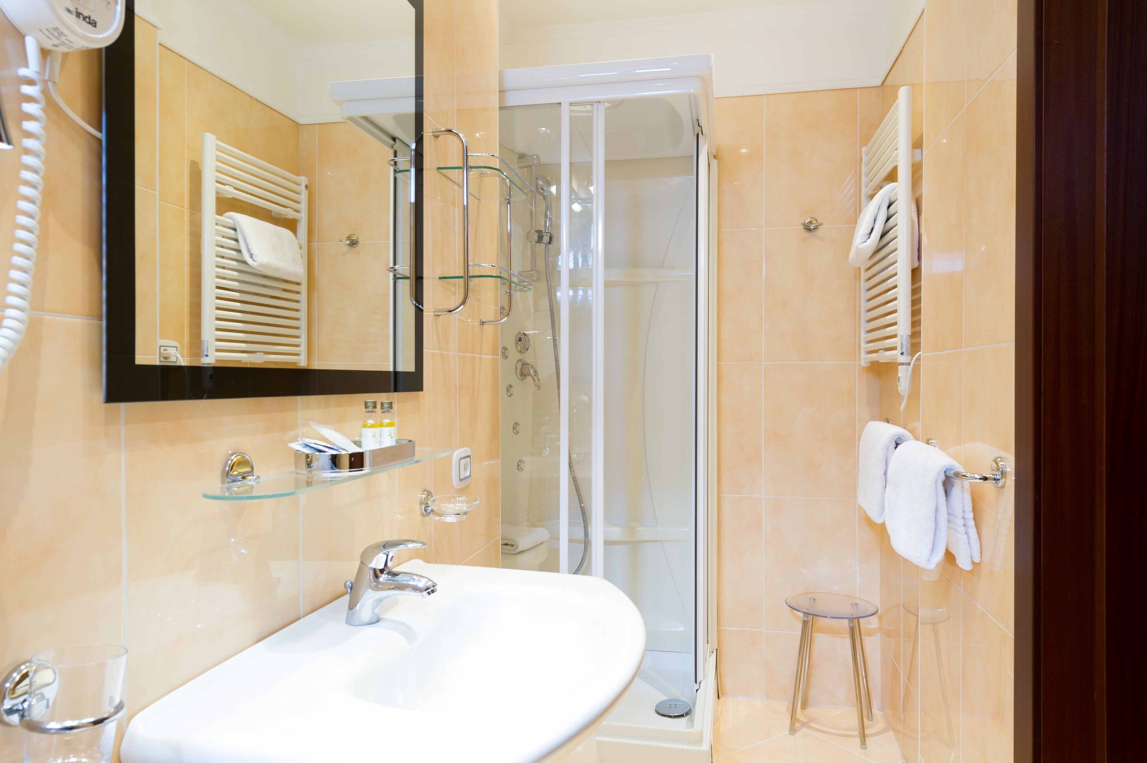 suite | bathroom amenities | shower, rainfall showerhead, free toiletries, hair dryer