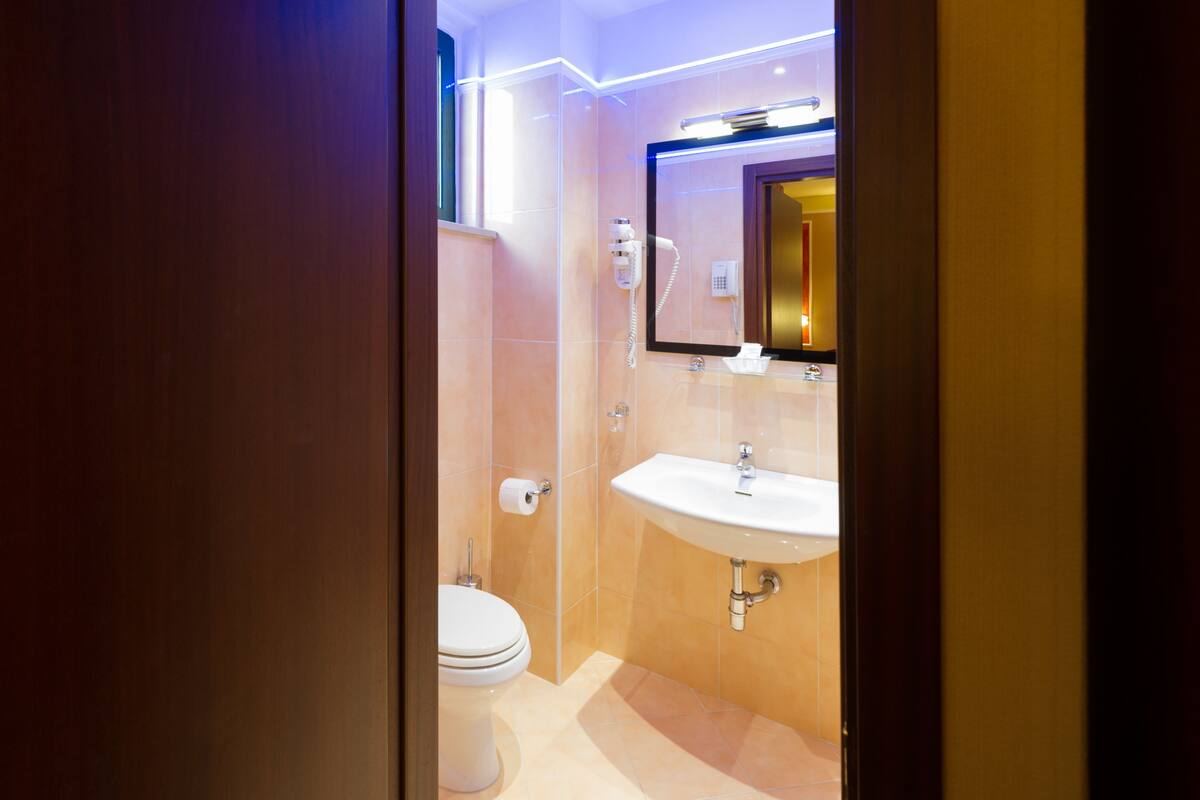 single room | bathroom amenities | shower, rainfall showerhead, free toiletries, hair dryer