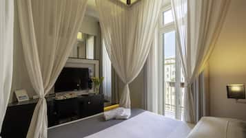 Egyptian cotton sheets, memory-foam beds, minibar, in-room safe