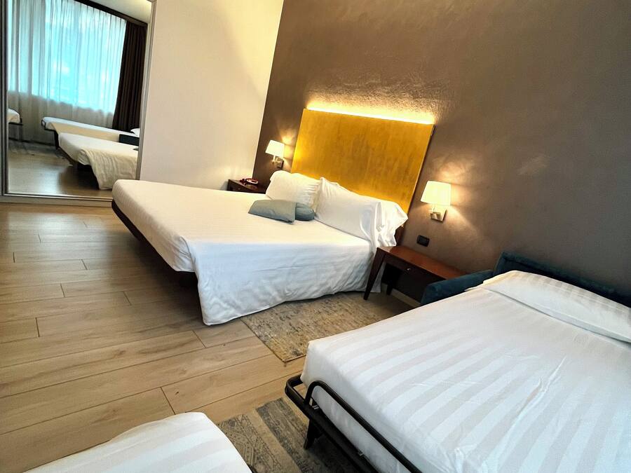 Family Quadruple Room | Premium bedding, minibar, in-room safe, desk