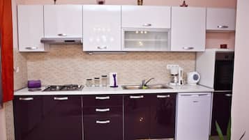 Appartement pour 2 personnes | Cuisine privée | Réfrigérateur, cafetiÚre/bouilloire, bouilloire électrique