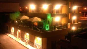 Front of property – evening/night