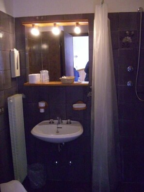 Free toiletries, hair dryer, towels