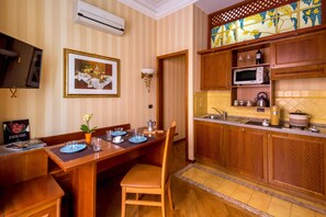 Apartment, 1 Bedroom | Private kitchen | Fridge, stovetop, cookware/dishes/utensils - Piave & Flavia Apartments (Rome)