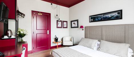 Habitació doble o amb dos llits individuals Deluxe, 1 llit doble o 2 llits individuals | Llençols italians de la marca Frette i roba de llit d'alta qualitat