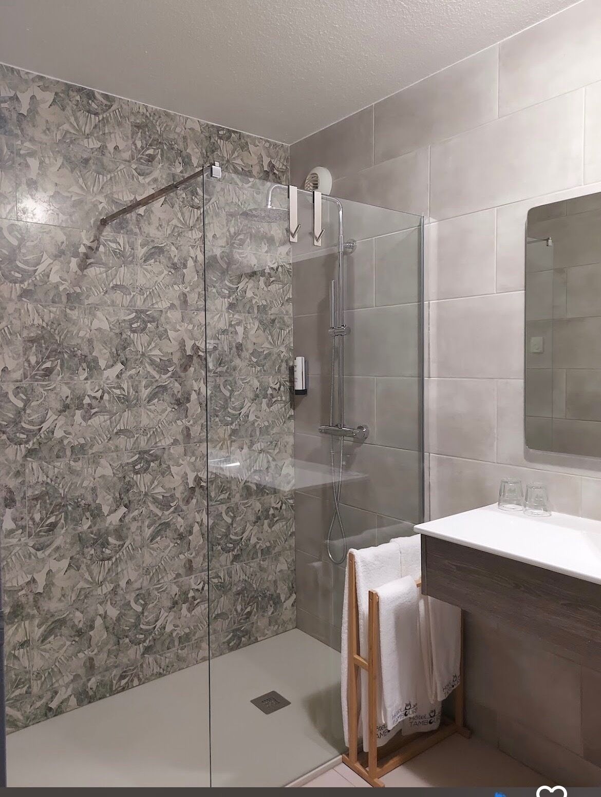 double room | bathroom | hair dryer, towels