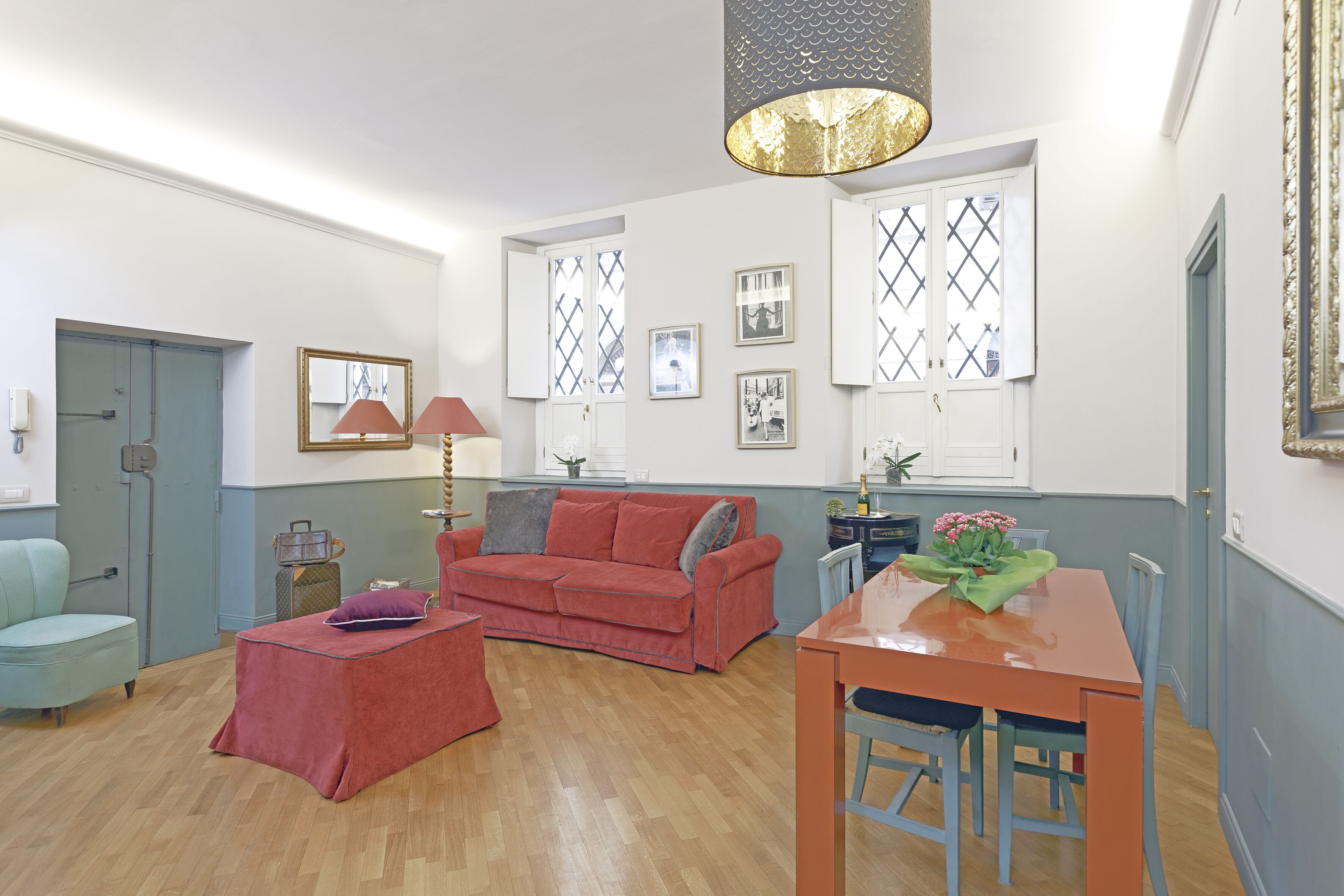 deluxe apartment, annex building | living area | smart tv