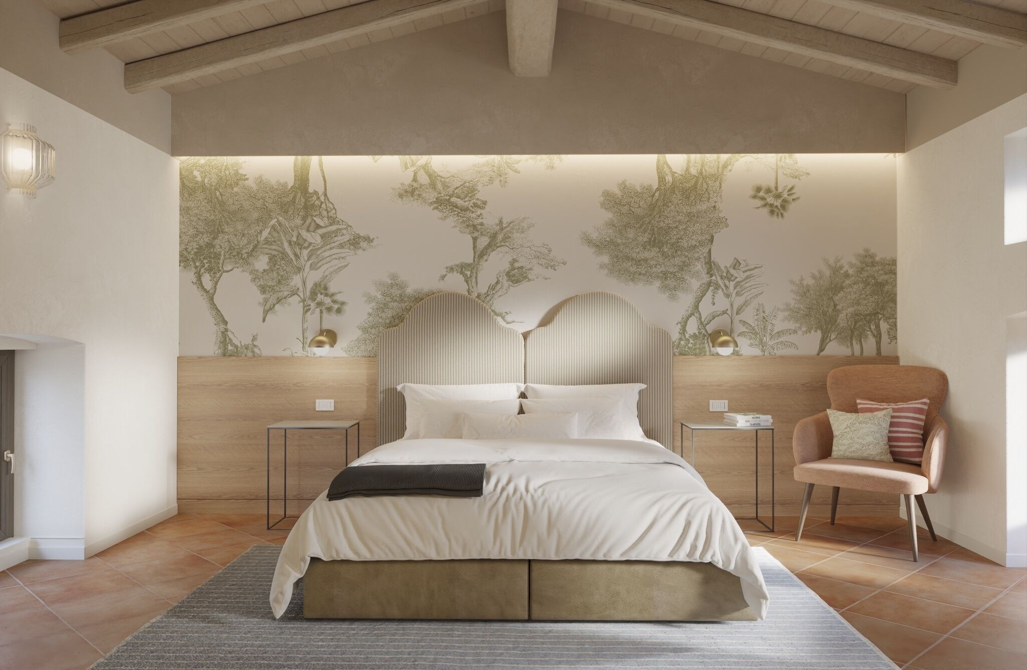 Luxe beddengoed, een kluis op de kamer, een laptopwerkplek