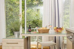 Estudio, en el área del jardín (2 people - Heigerleinstrasse 55) | Vista desde la habitación