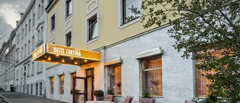 Majoituspaikan sisäänkäynti