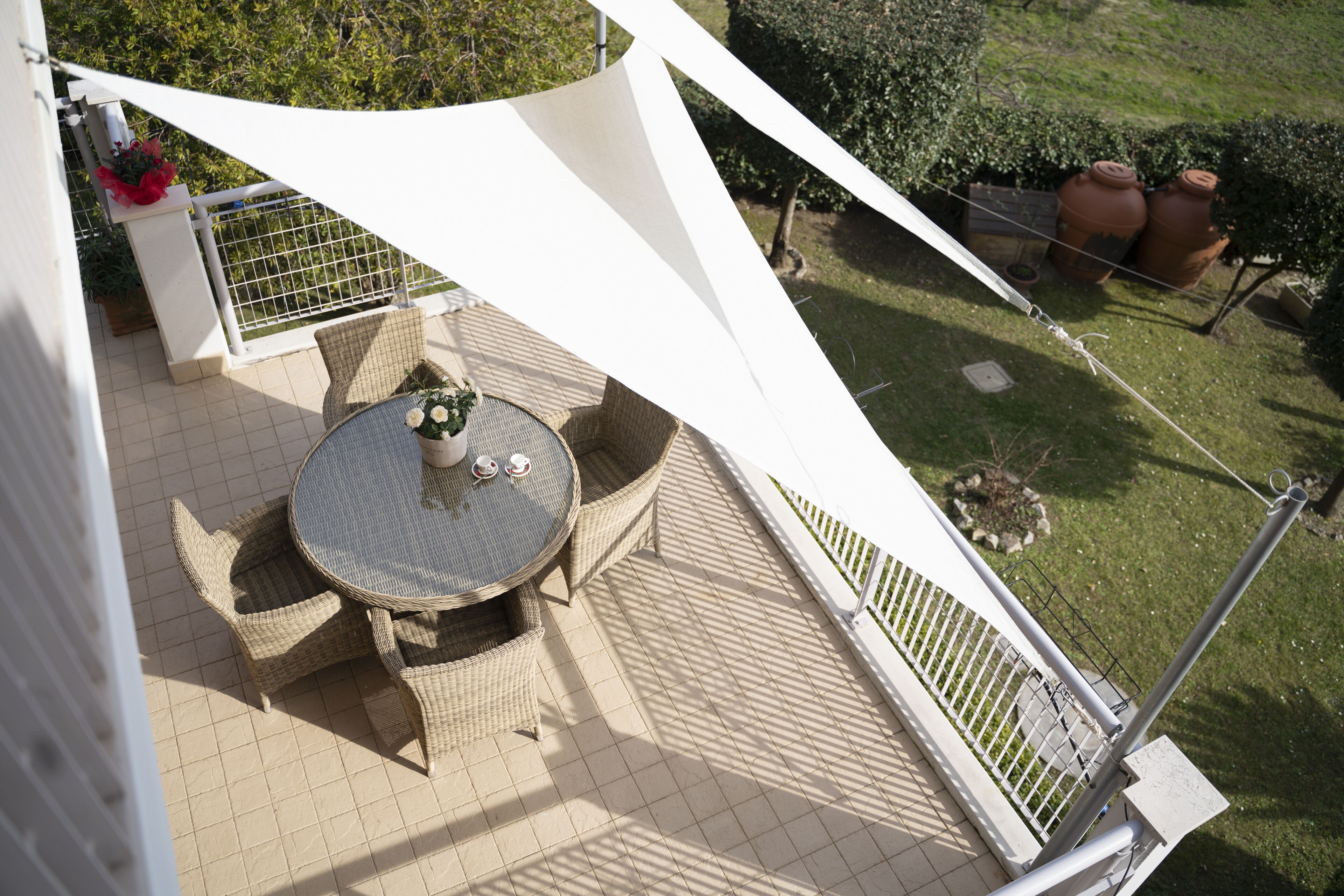 Estudio romántico, 1 habitación | Terraza o patio