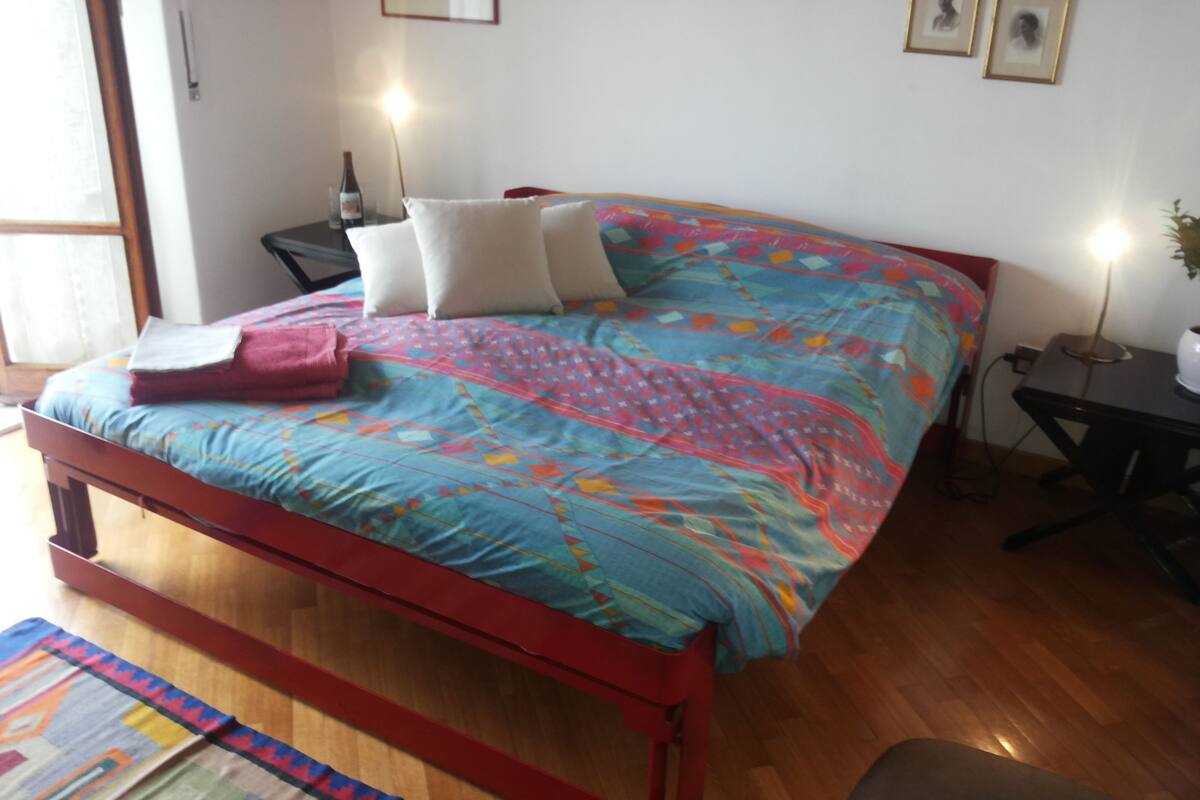 Double Room, Balcony, Sea View | Frette Italian sheets, pillowtop beds, iron/ironing board