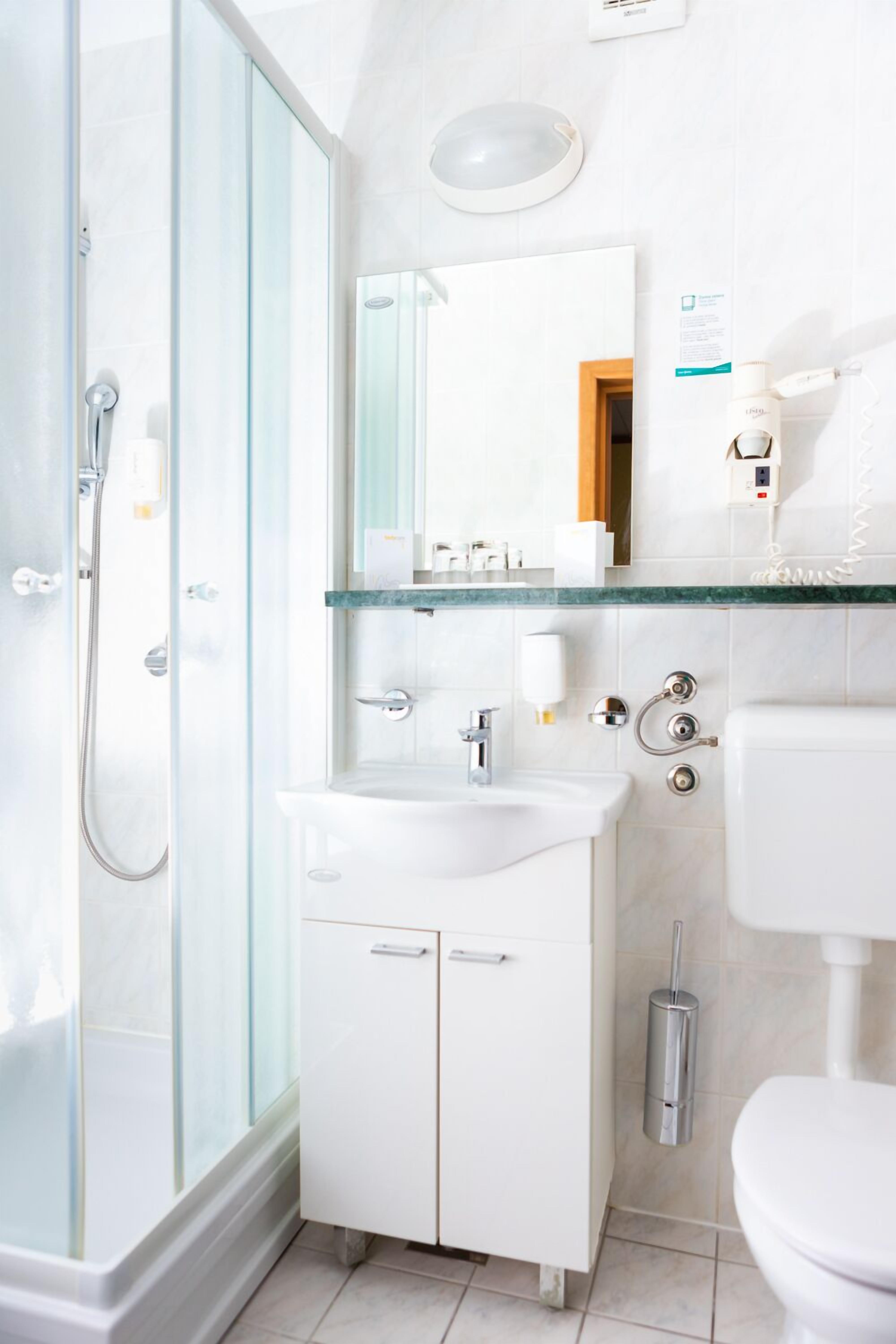 free toiletries, hair dryer, bathrobes, slippers