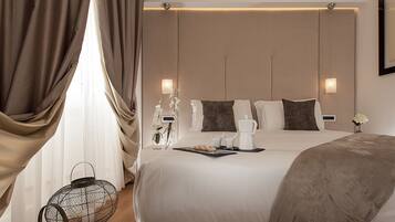 Egyptian cotton sheets, premium bedding, down duvets, memory-foam beds